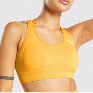 Gymshark Vital Seamless Yellow Sports Bra Sz XS